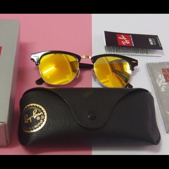 Ray-Ban Accessories - Club master sunglasses gold